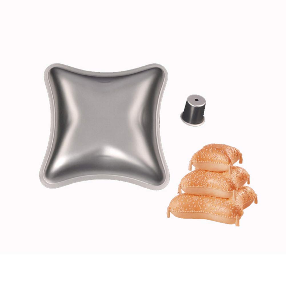 3 Pcs Cakes Pan Cake Baking Mold,Pillow Cake Pan Set Diy Pillow Shape Aluminum Cake Molds Set