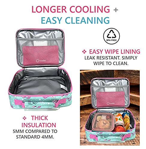 Lunch Bag For Girls With Water Bottle And Ice Pack, Cute Lunch-Box For Toddler Daycare Pre-School, Kids Container For Lunches Sn