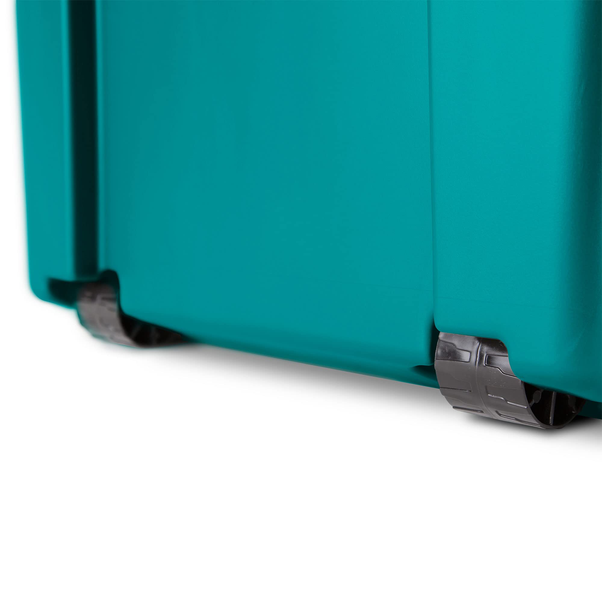 Sterilite Footlocker, Stackable Wheeled Storage Bin With Handle And Latching Lid, Plastic Rolling Container For Home Organizatio