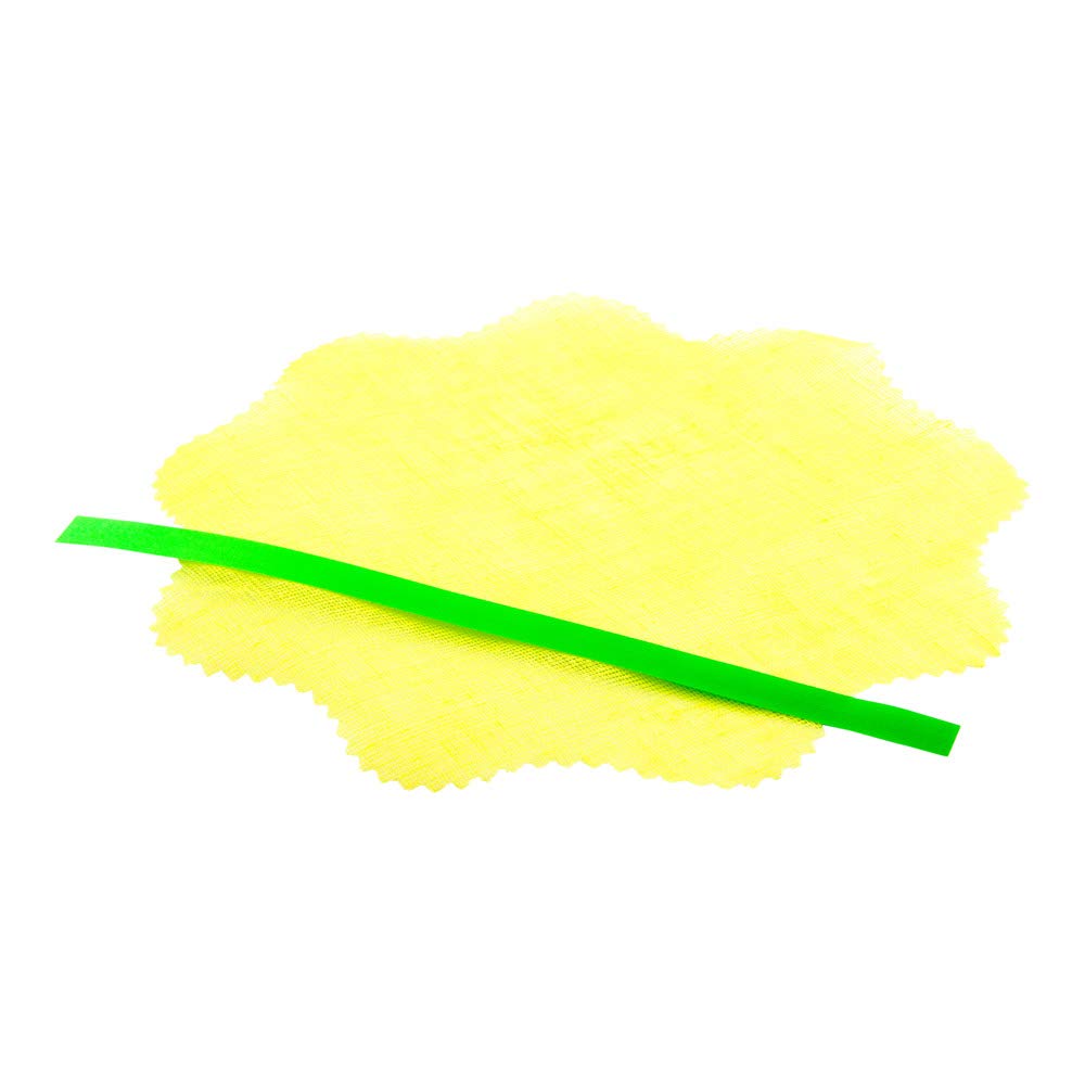 Restaurantware 8.8 Inch X 8.8 Inch Lemon Squeeze Cloths 100 With Light Green Satin Ribbon Lemon Covers - Mesh Reusable Yellow Ch