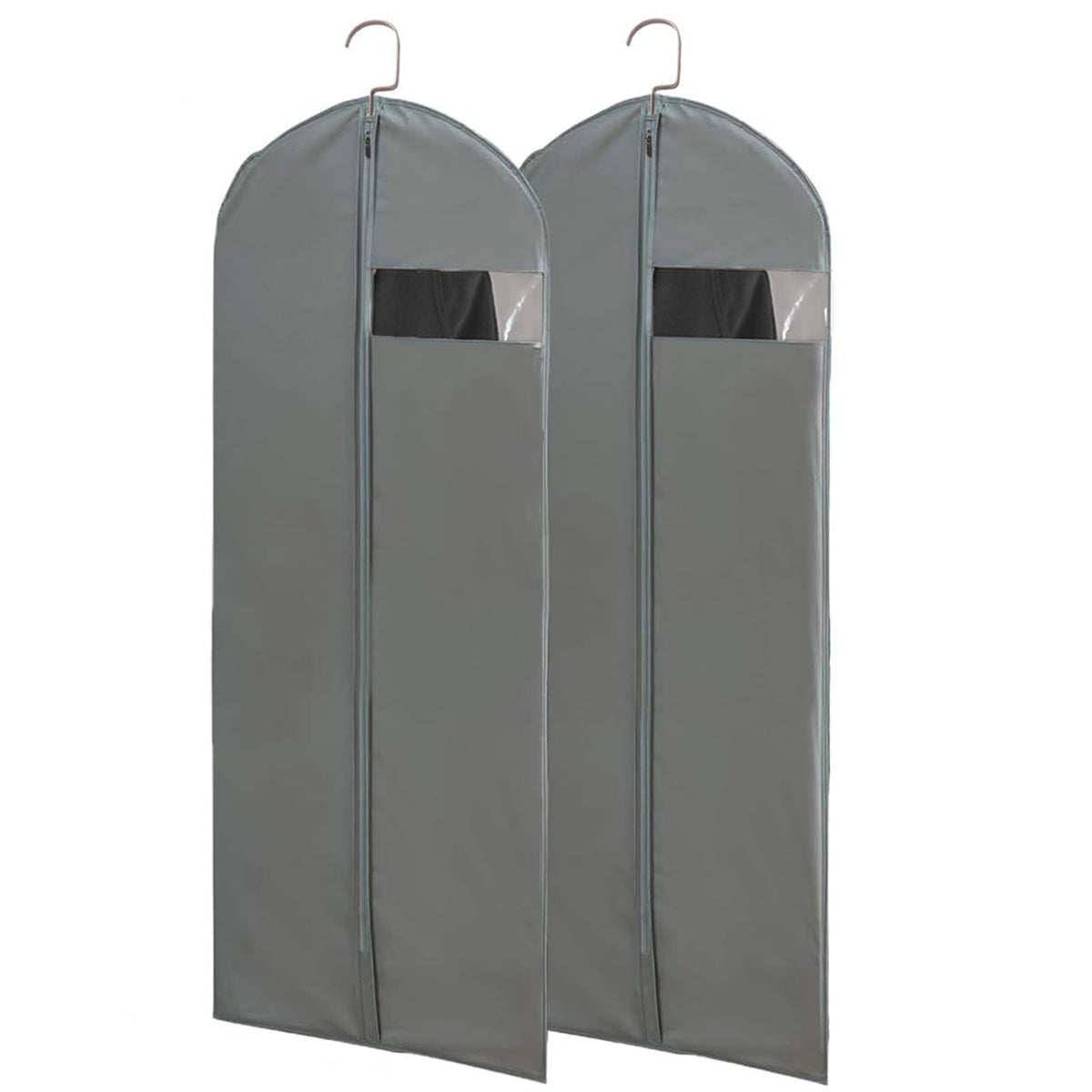 Kimmama Long Garment Bags For Hanging Clothes,Dress Bags For Gowns,Garment Protector Cover For Hanging Wedding Dress,Suit,Dance