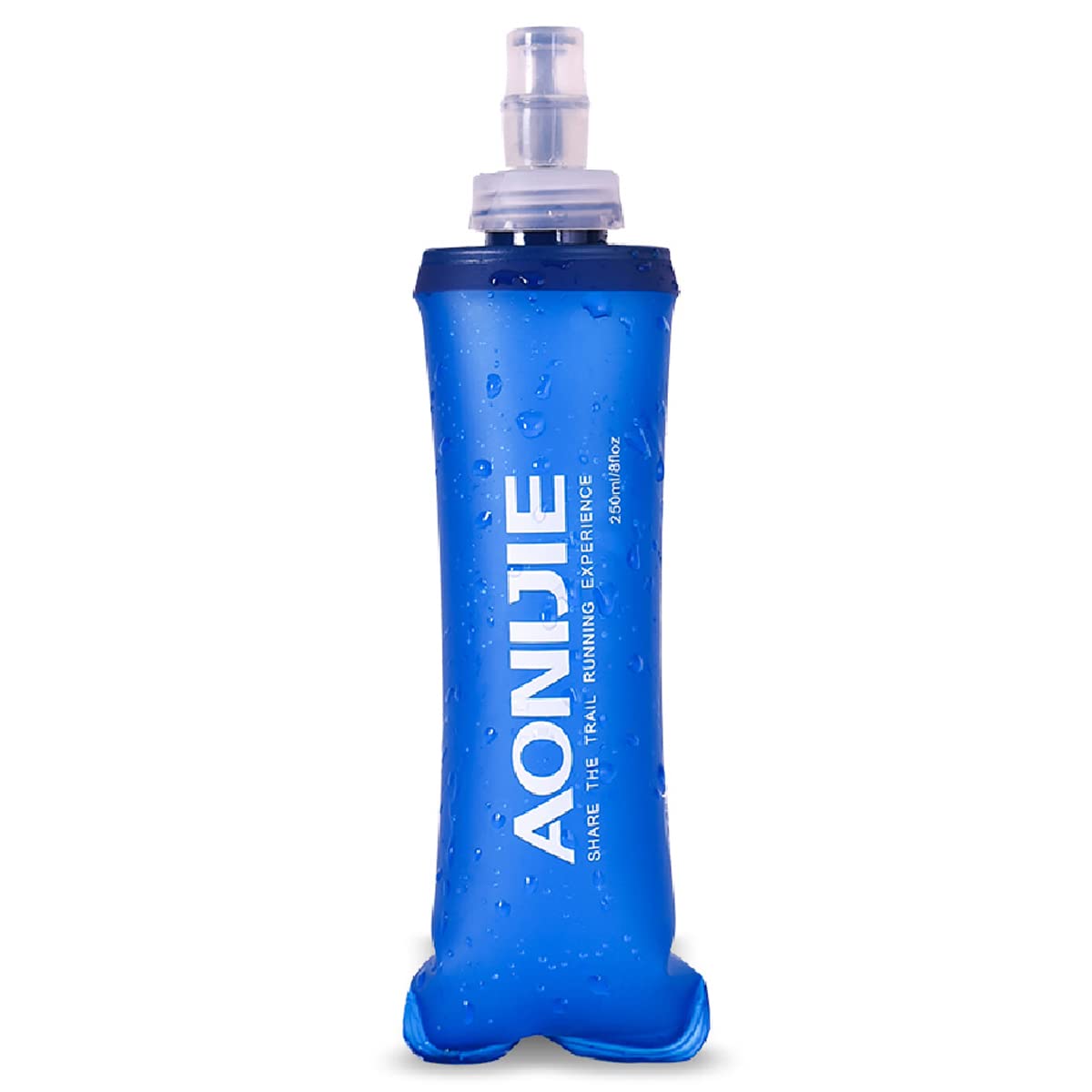 Azarxis Tpu Soft Flask Collapsible Water Bottles Bpa-Free 250Ml 500Ml For Hydration Vest Pack Running Hiking Cycling Climbing (2