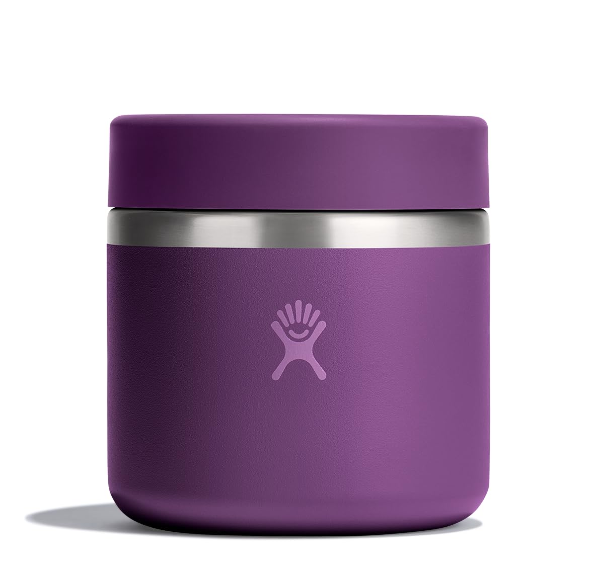 Hydro Flask Food Jar - Insulated Stainless Steel, Snack Travel Container for Hot Food, Lunch, & Soup 20 Oz Beachplum Purple