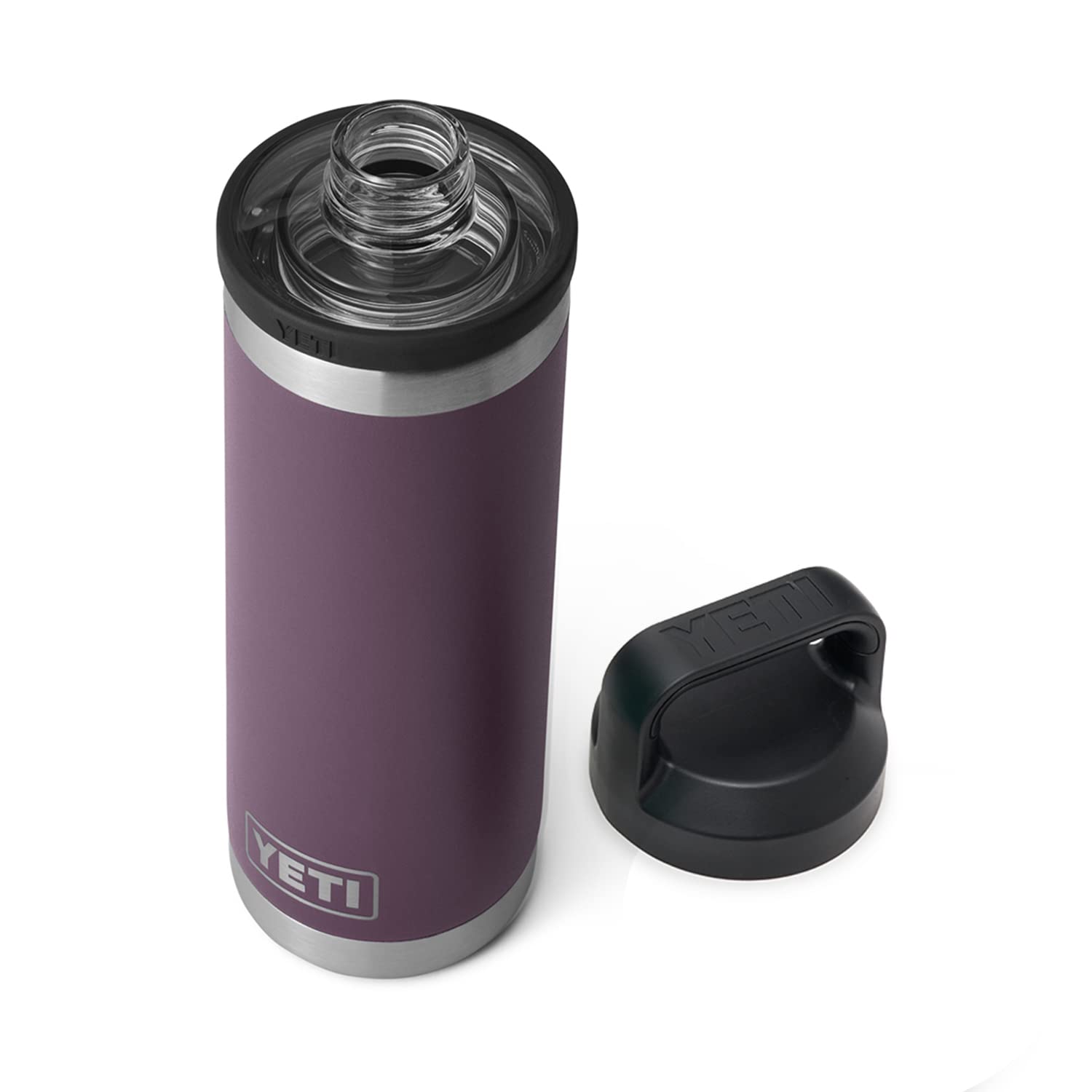 YETI Rambler 18 oz Bottle, Leakproof, Vacuum Insulated, Stainless Steel with Chug Cap, Nordic Purple