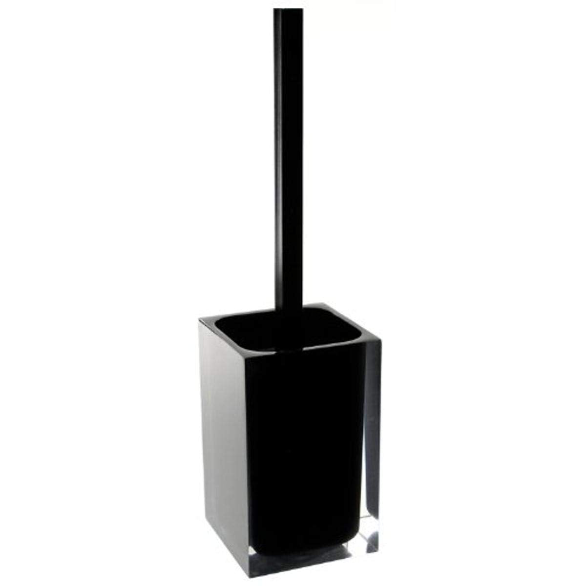 Gedy Ra33-14 Rainbow Stylish Square Toilet Brush Holder, Black