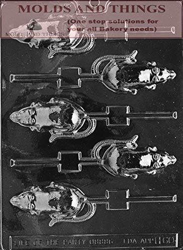 Rat Lolly Chocolate Candy Mold, Rat Chocolate Candy Mold With Copywrited Molding Instruction