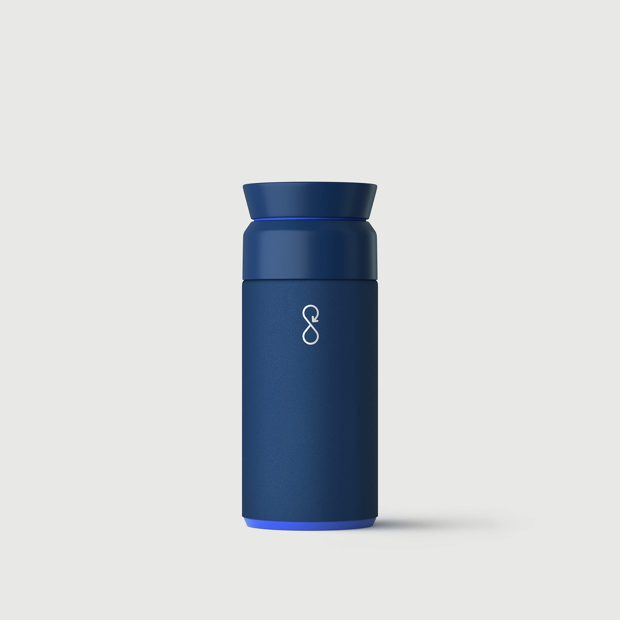 Ocean Bottle - Recycled Stainless Steel Brew Flask - Eco-Friendly & Reusable Bottle - Ocean Blue - 12 Oz