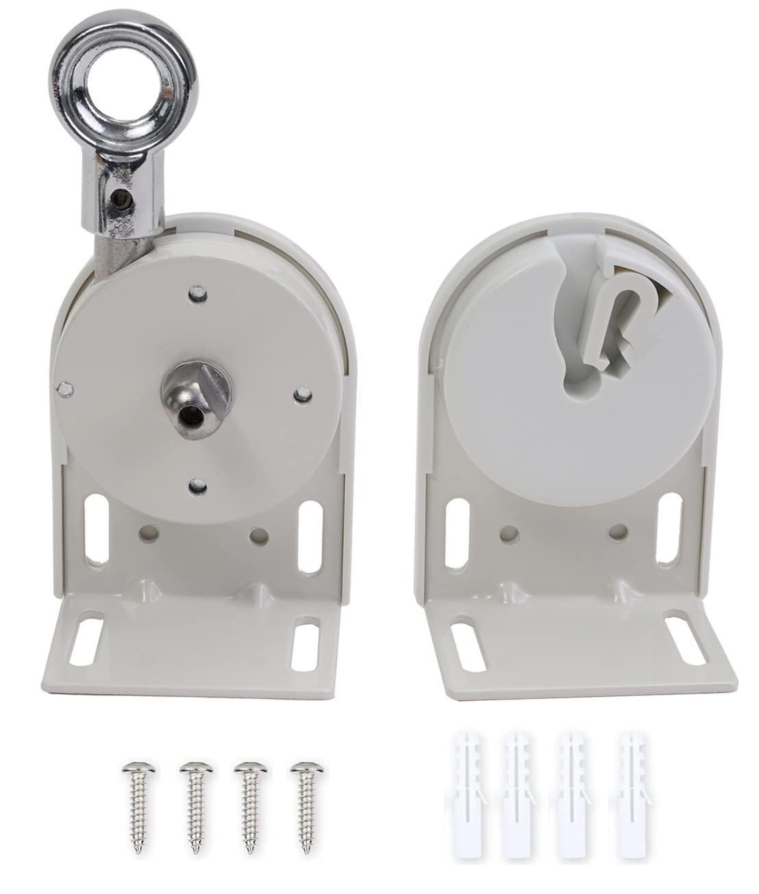 Lihopefe Shade Replacement Parts,Mounting Brackets,Upgrade to Metal Ring,Compatible with Coolaroo Exterior Roller Shade(Cordless