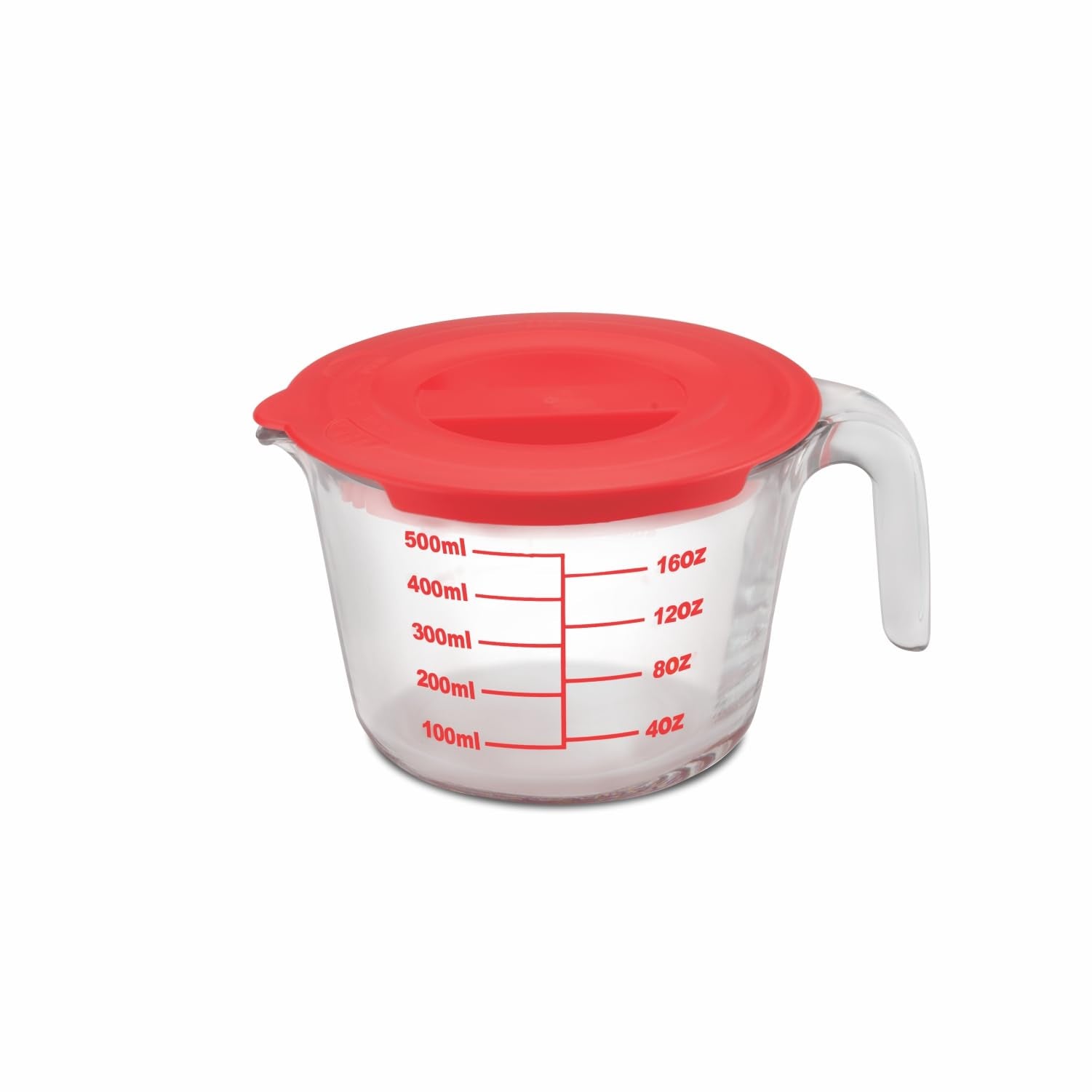 Signoraware Borosilicate Glass Measuring Cup | Measurement Scale | Microwave & Oven Safe | Dishwasher Safe | Measuring Liquids |