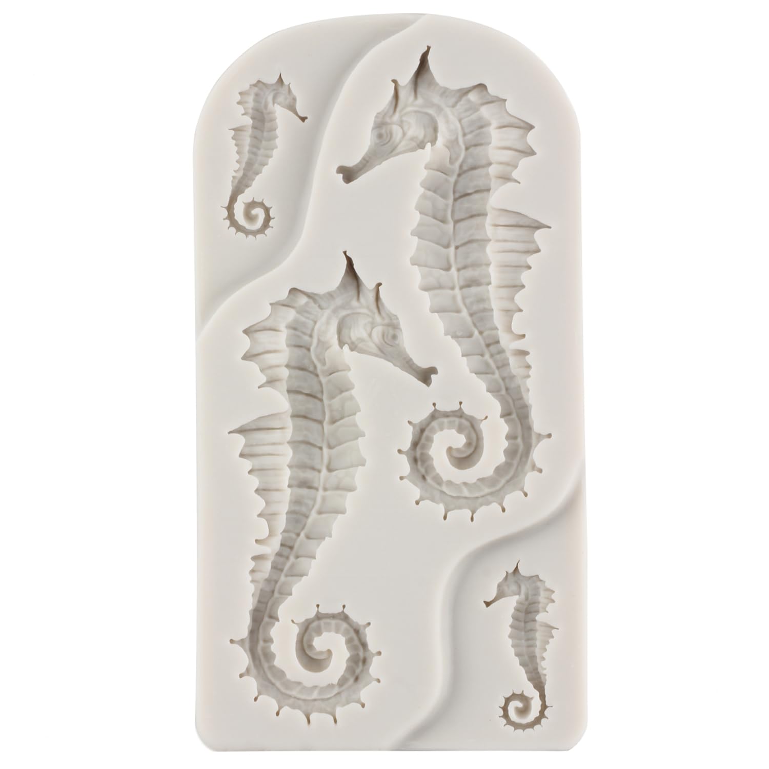 Mypracs Marine Theme Fondant Molds Seashell Conch Seahorse Starfish Mermaid Tail Silicone Mold For Sugar Cake Decoration Cupcake