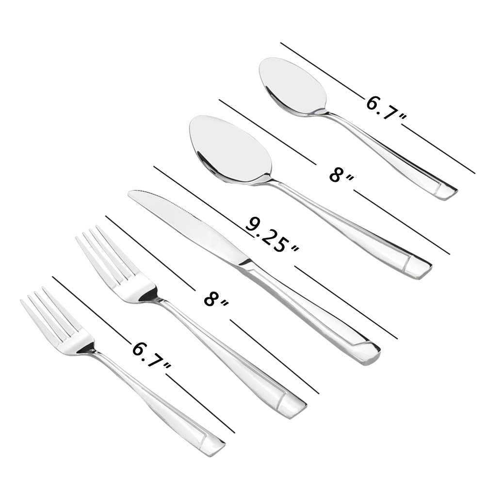 Cand Stainless Steel Flatware Set, Silverware Service For 6