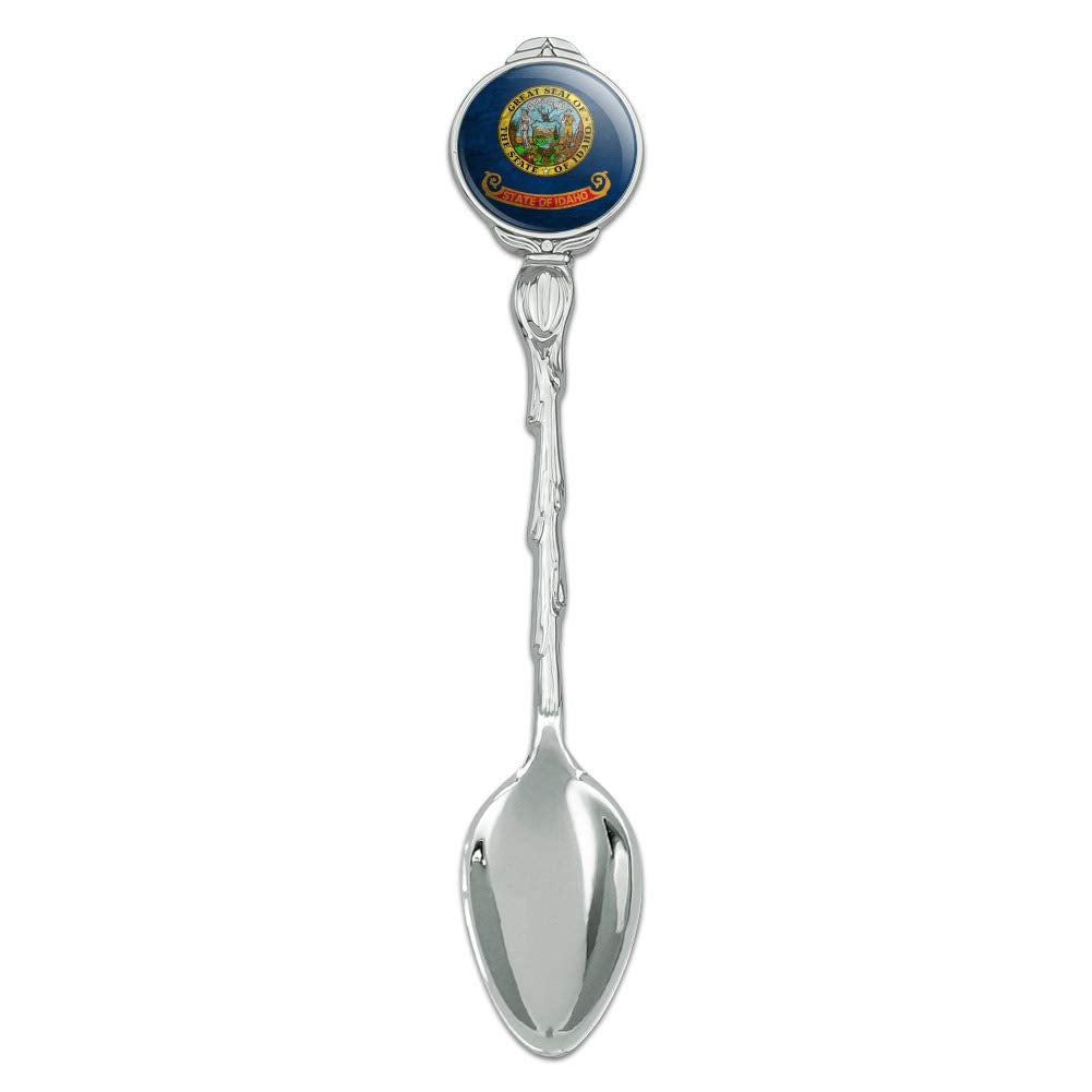 Rustic Idaho State Flag Distressed Usa Novelty Collectible Demitasse Tea Coffee Spoon