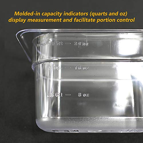 ? Cmi 1/9 Size Polycarbonate Food Pans,4'' Deep, Gn Pans Clear-Pack Of 6