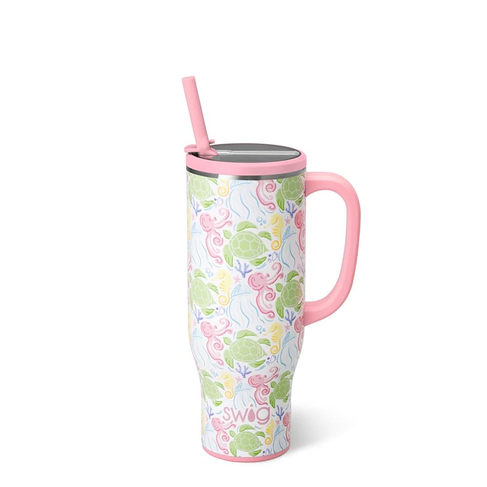 Swig Life 30oz Leakproof ToGo Tumbler with Handle, Summer Salt