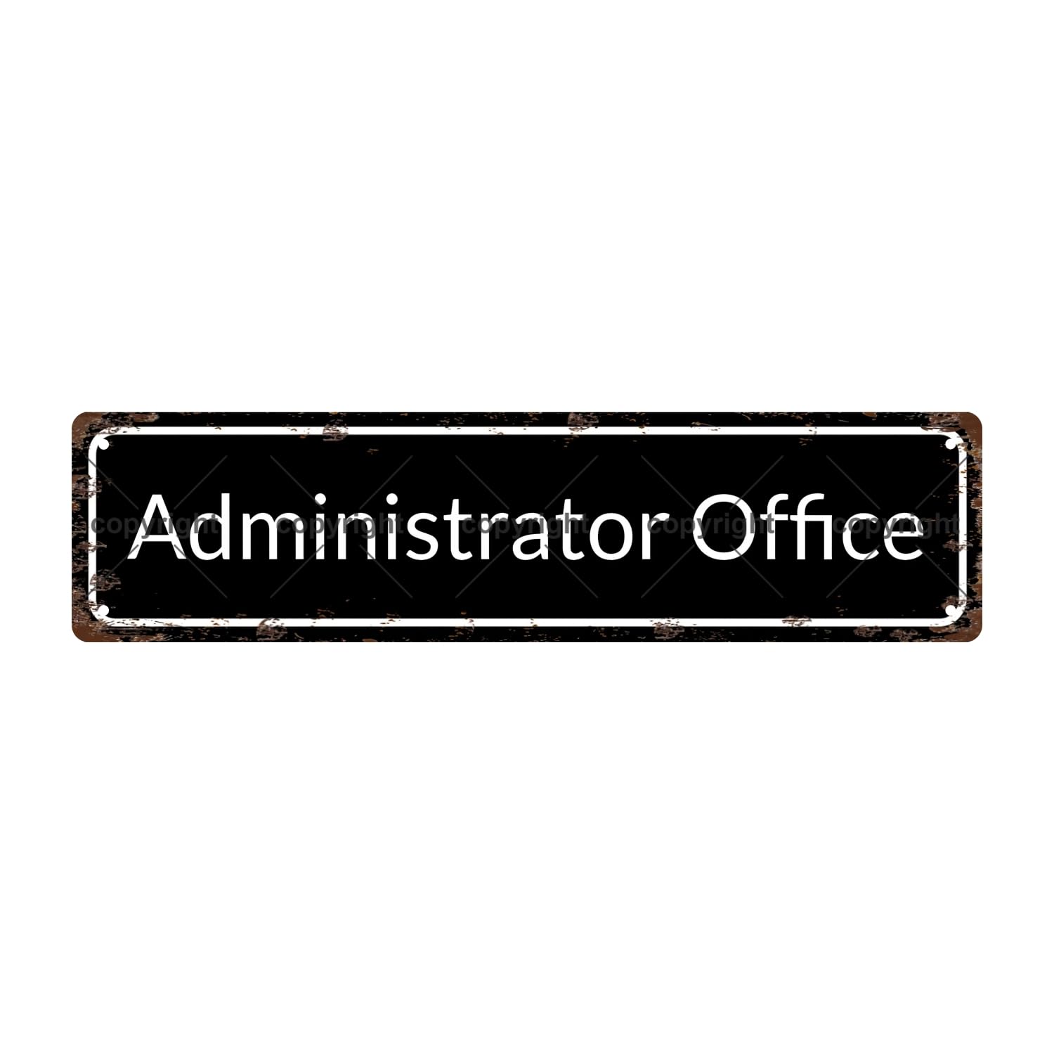 Administrator Office Space Vintage Metal Tin Sign, Street Sign, Home Decor, Room Decor, Wall Decor, Bathroom Decor, Bar Decor, C