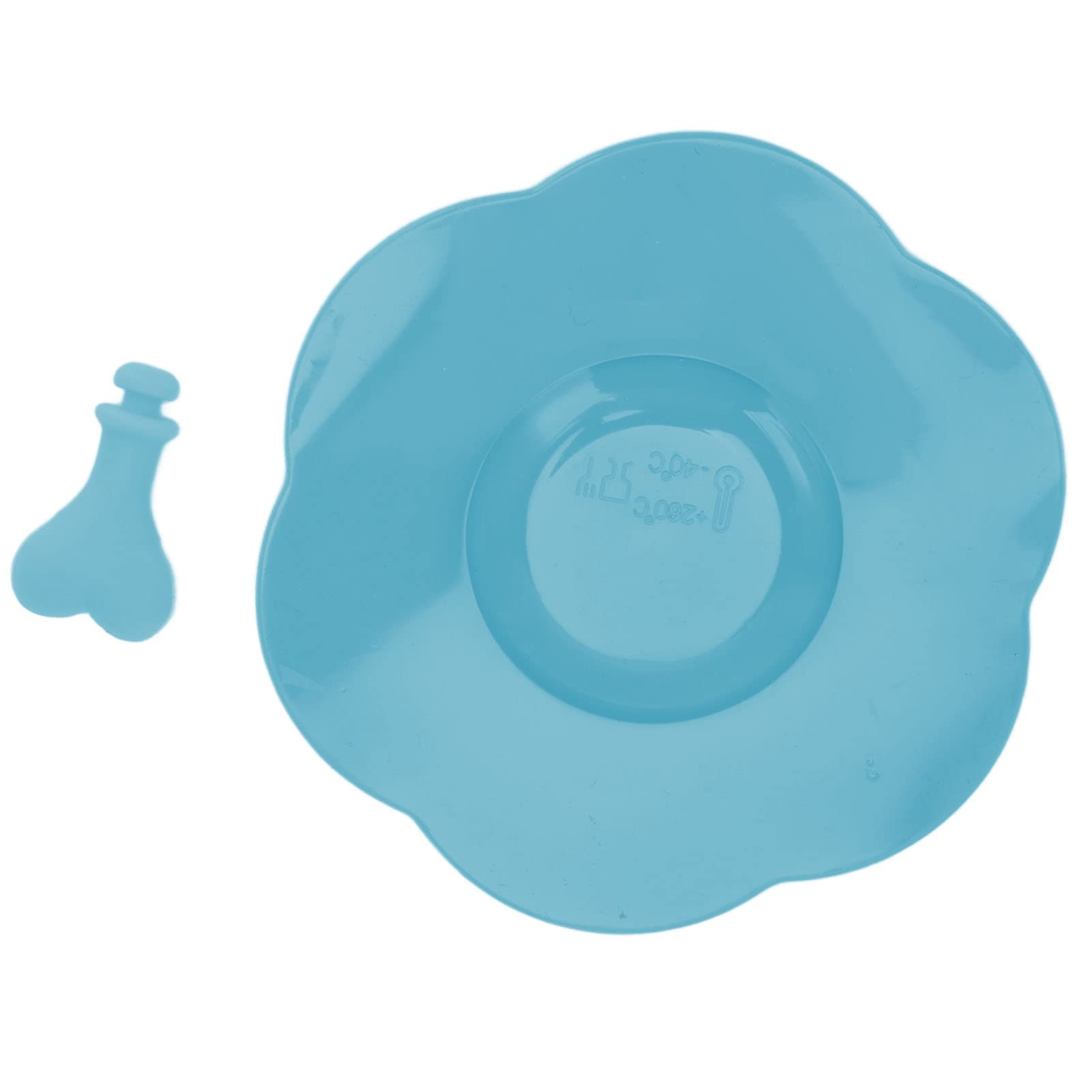 Ubersweet Silicone Cup Cover, Dishwasher Safe Food Grade Heat Resistant Dustproof Cup Lid Fashionable for Home for Kitchen(Blue)