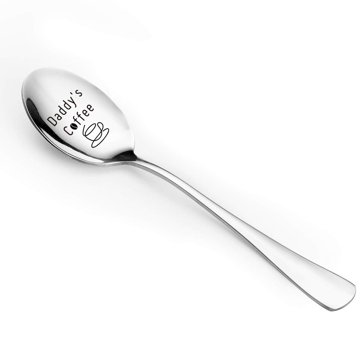 Best Daddy Gifts - Daddy'S Coffee Spoon Engraved Stainless Steel Funny Coffee Spoon For Coffee Lover Dad Father - Dad Gift From