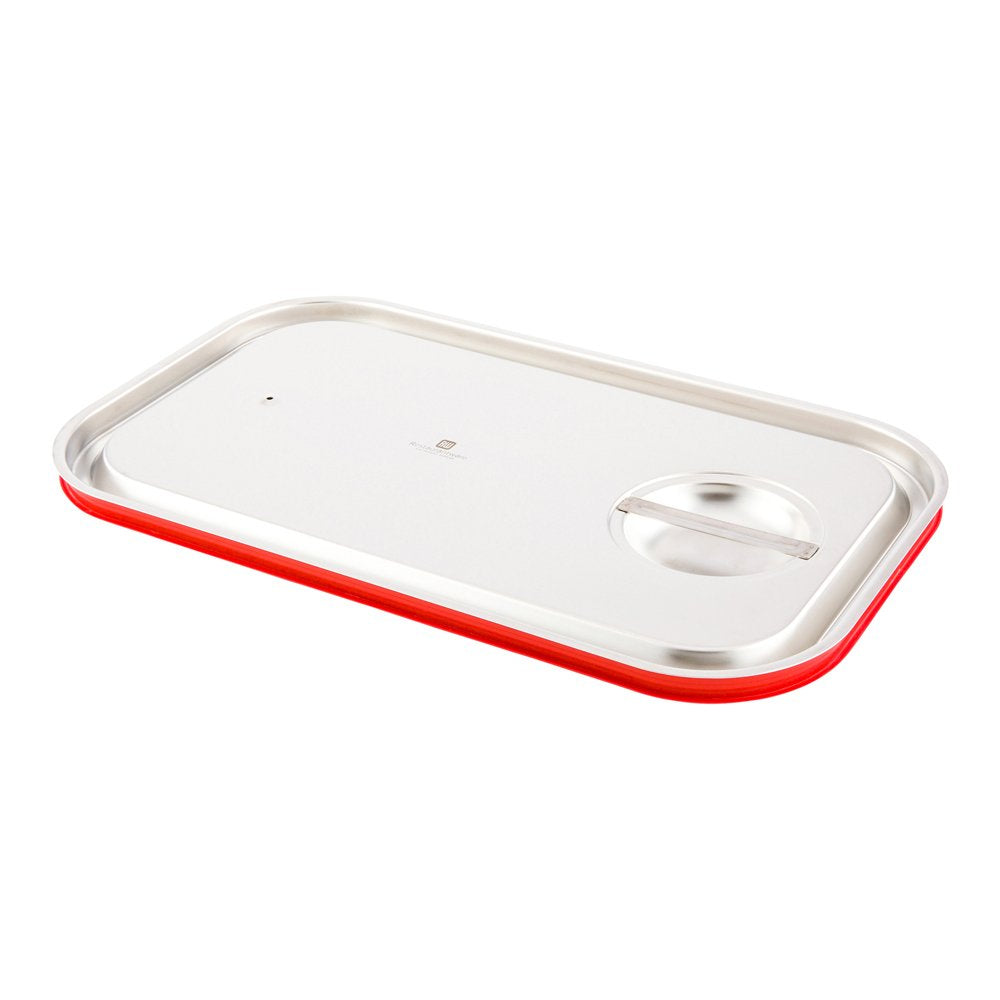 Restaurantware Lid Only: Met Lux Full Size Steam Table Pan Lid 1 Travel Hotel Pan Lid - Built-In Leakproof Silicone Seal Stainle