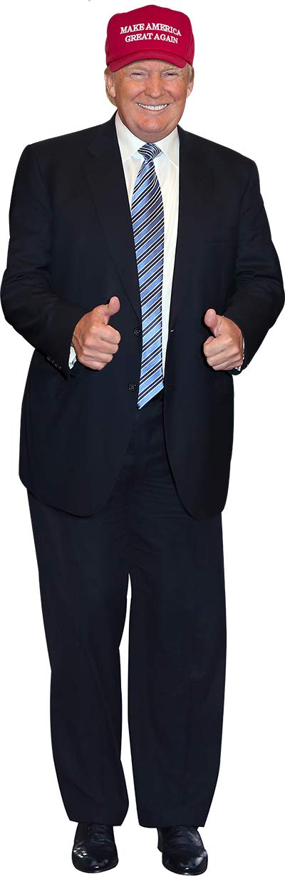 aahs!! Engraving Donald Trump Stand Up | Cardboard Cutout | 6 feet Life Size Standee Picture Poster Photo Print of President | T