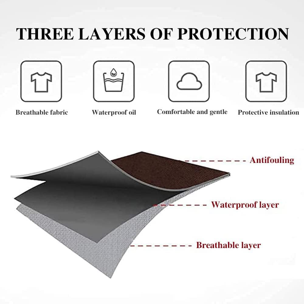 Docat Apron For Kitchen Cooking Waterproof Apron For Women Men With Pockets And Side Coral Velvet For Wiping Hands Towel Grill C