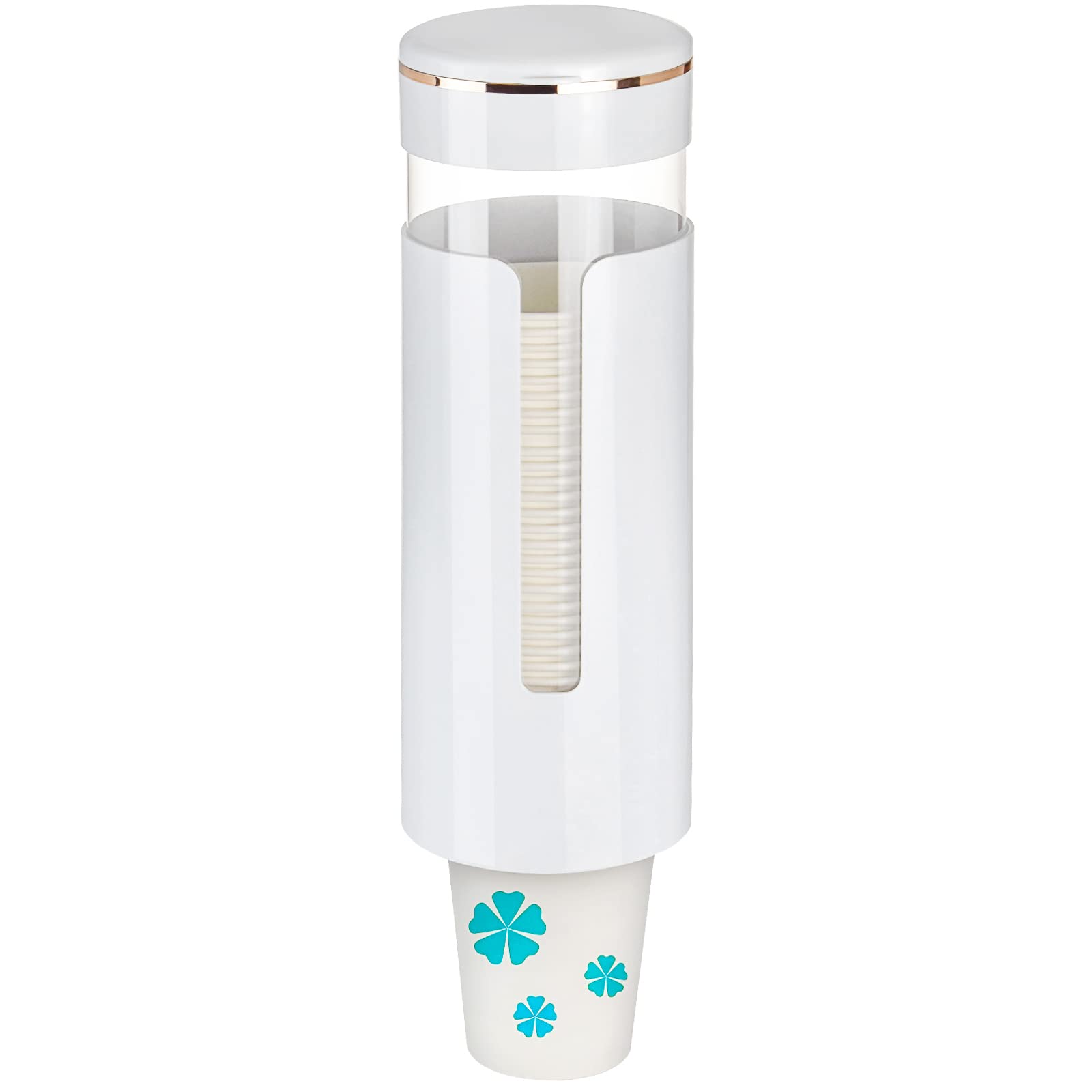 Cup Dispenser, Upgraded Wall Mounted Mouthwash Cup Dispenser, Pull Type Water Cooler Cup Holder Fit 4Oz-7Oz Disposable Cups For