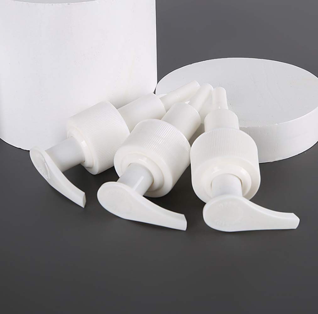 12 Pcs White Plastic Soap Dispenser Pump Replacement Lotion Pump Heads for 24/410 Threaded Neck Bottles Compatible with Soap Lot