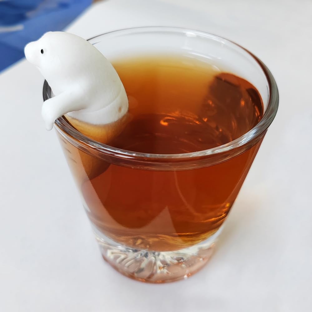 Sea Dog Tea Infuser Cute Animal Silicone Tea Filters Tea Infuser, Tea Steeper For Loose Tea,Loose Tea Holder,Perfect For Brewing