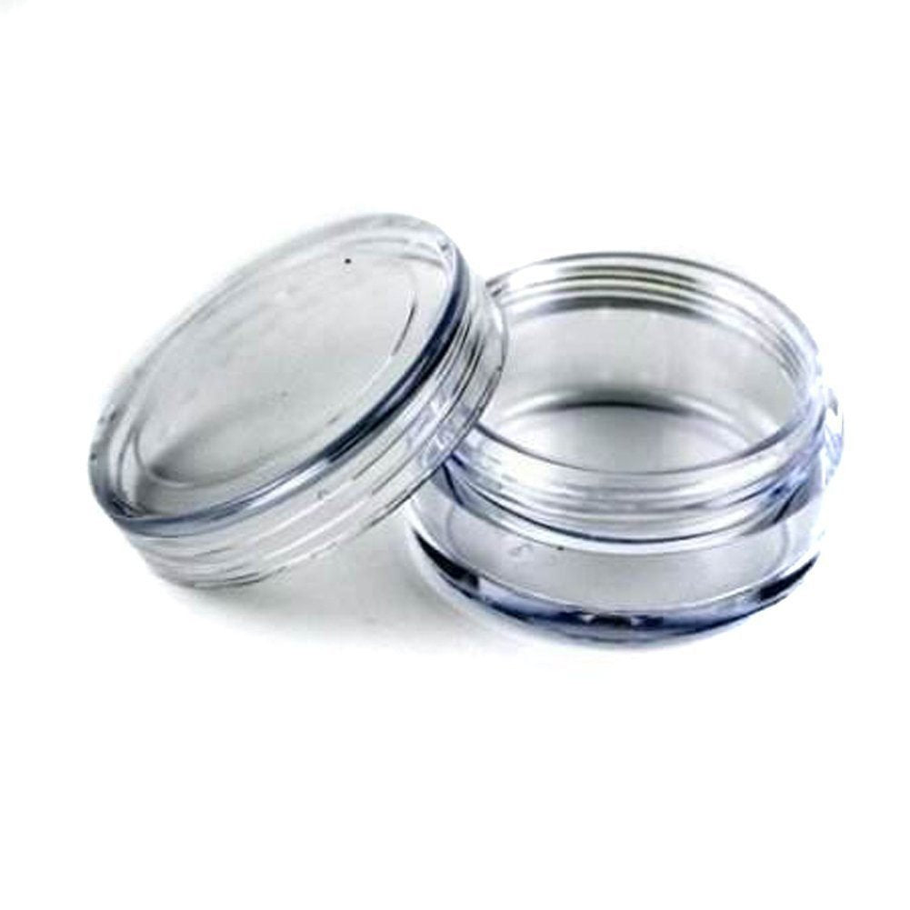 10 Pack Premium Quality New Empty Clear Plastic Cosmetic Containers 5 Gram Size Jars Pot Eyeshadow Container Lot Size: Diameter:
