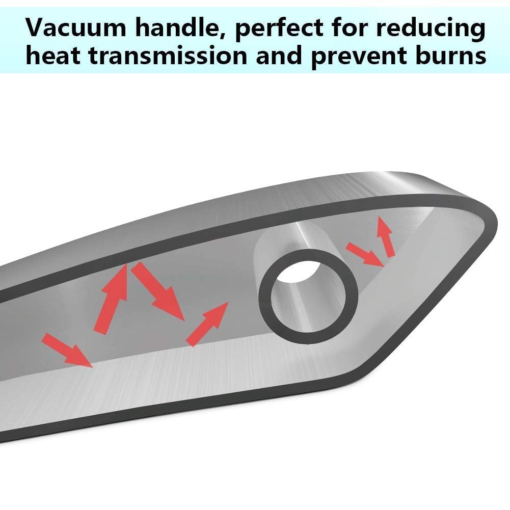 Skimmer Slotted Spoon, [Rustproof, Integral Forming, Durable] Newness 304 Stainless Steel Slotted Spoon With Vacuum Ergonomic Ha