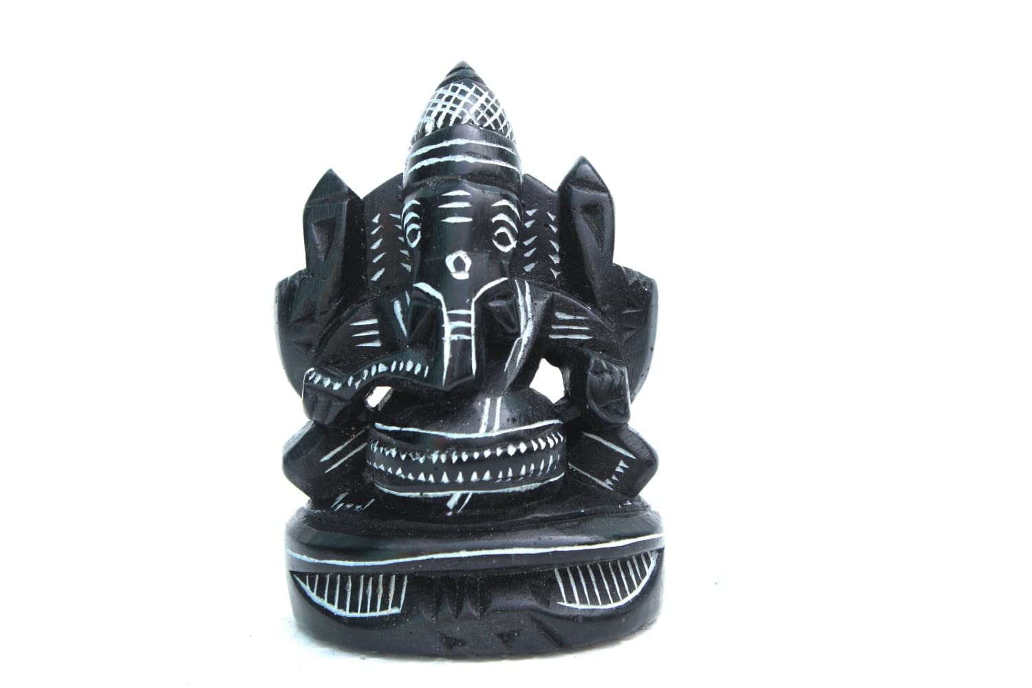 Mynaksha Small Ganesh Idoll Stone/Ganesh Sculpture Idol/Kan Drishti Ganapathy/Vinayakar Stone Idols/Ganesh Ji/Vinayakar Peruman/