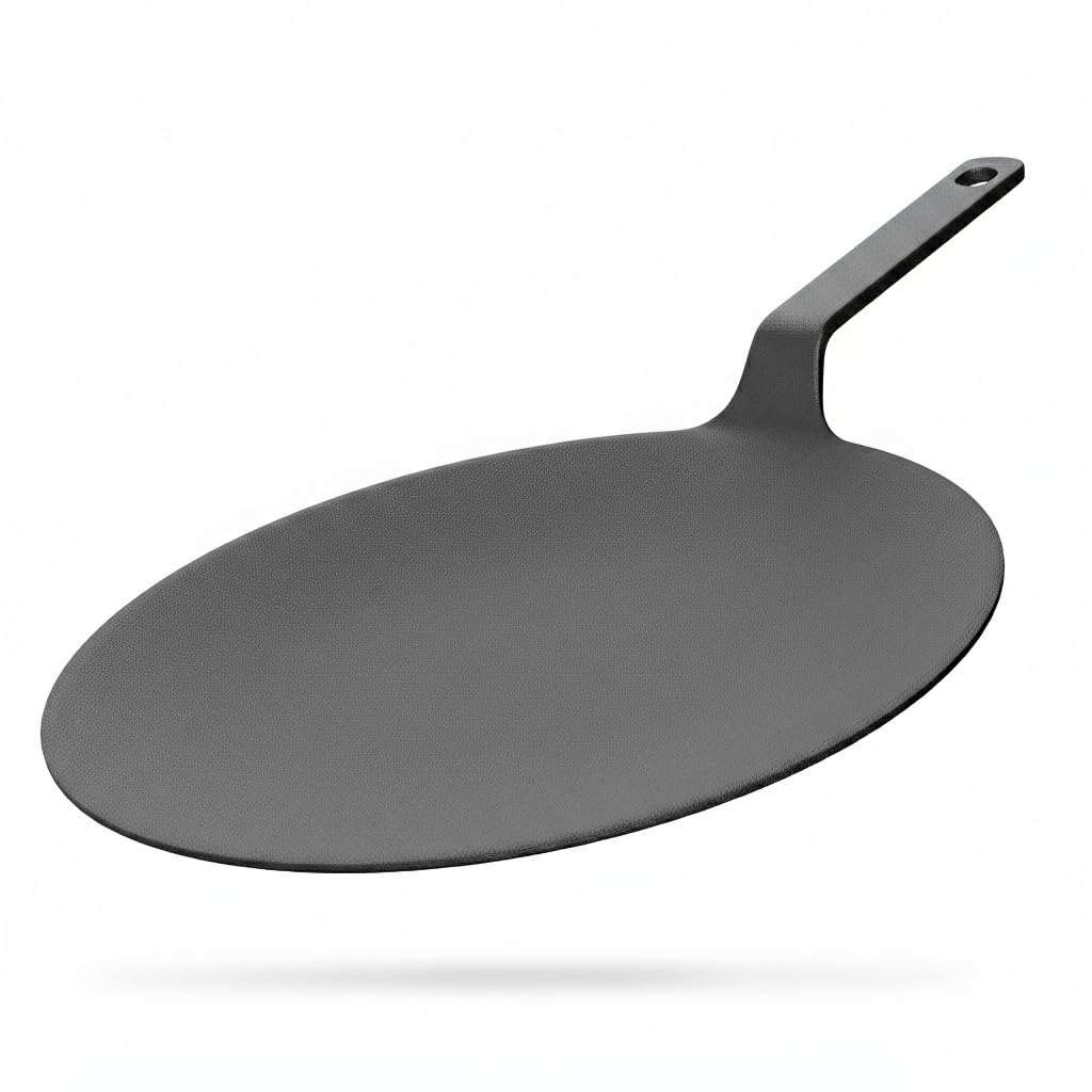 Esspy 26Cm/10Inch Pre-Seasoned Cast Iron Roti Tawa, Iron Tawa For Chapati/Phulka, Even Heat Distributor, Retains Heat To Enhance