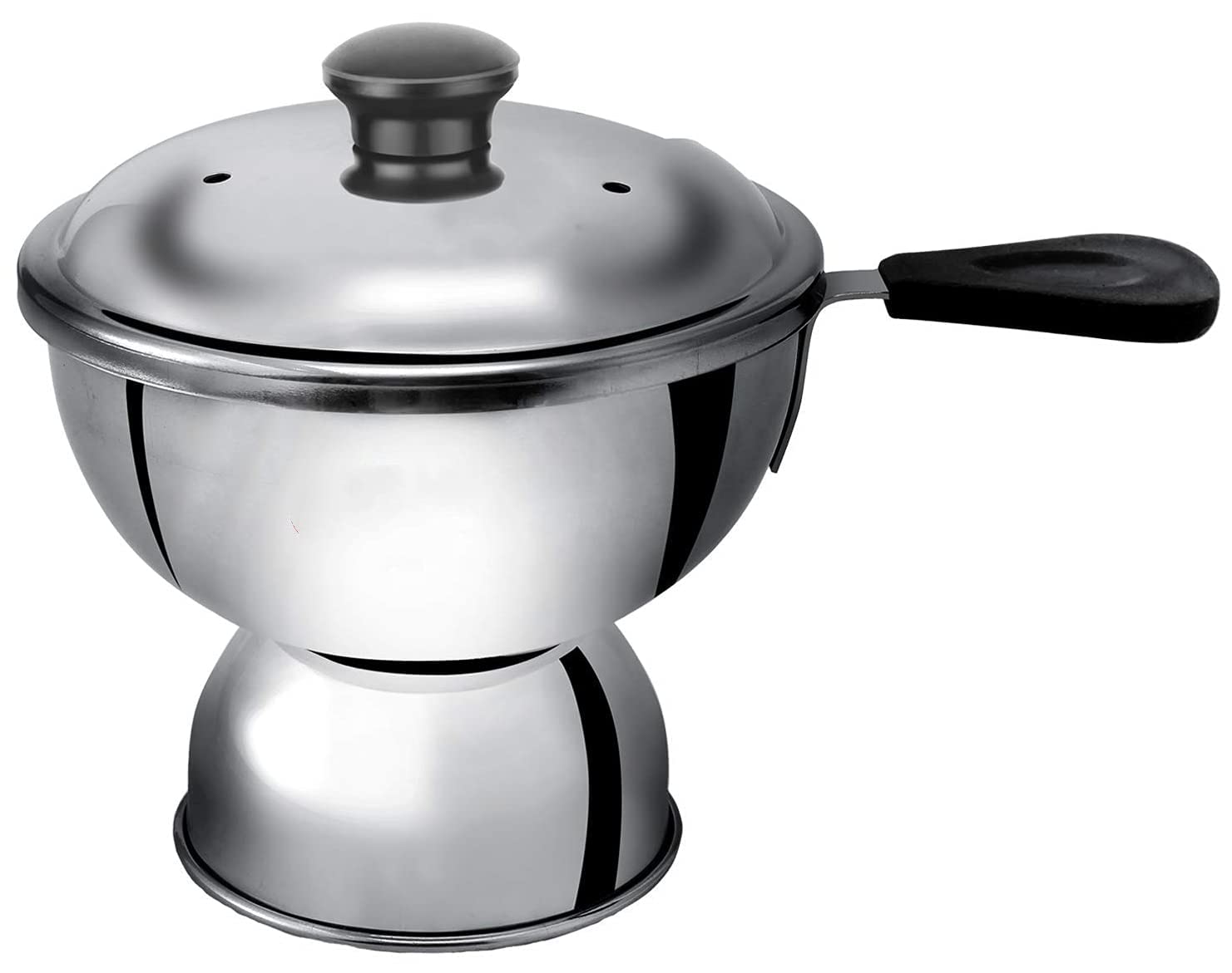 S Cart Stainless Steel Puttu Kudam Chirattaa Maker With Steamer Plate, Vessel, And Pressure Cooker  Silver