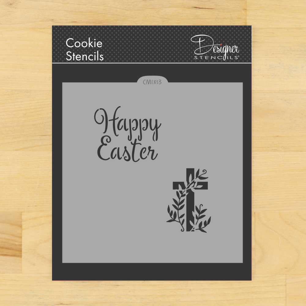 Happy Easter Cookie And Craft Stencil Cm083 By Designer Stencils