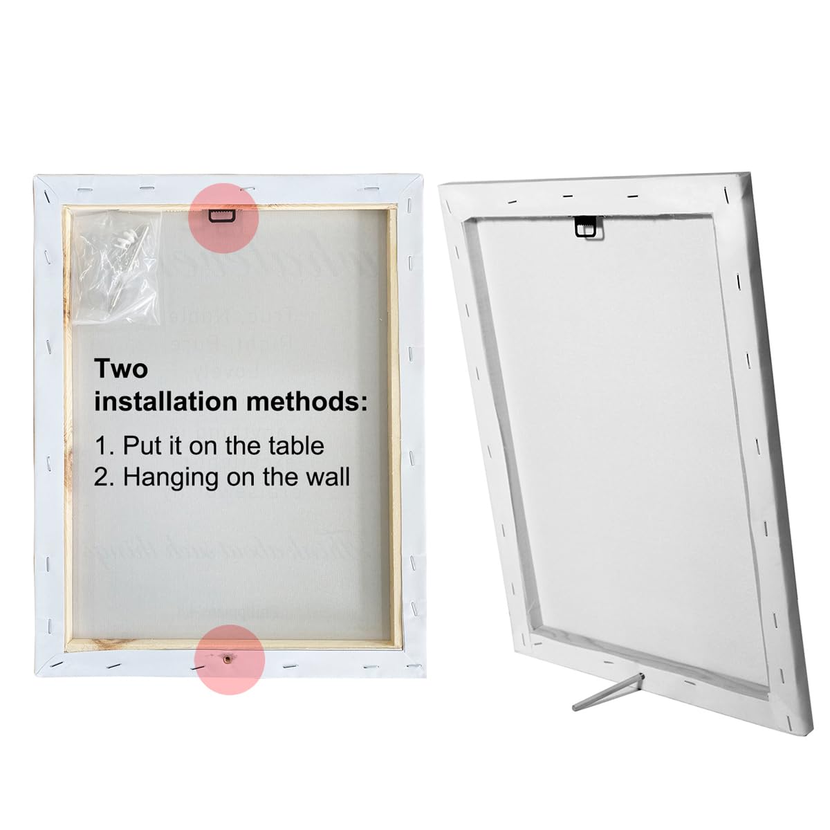 Self Care Wall Art Canvas Painting Mindfulness Print Framed Daily Check-In Mental Health Poster Canvas Sign For Therapy Office D