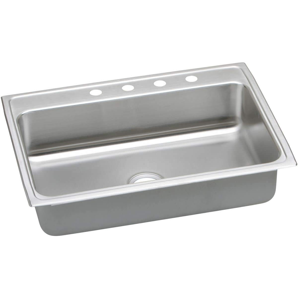 Elkay Lustertone Stainless Steel 31'' x 22'' x 5''  Single Bowl Top Mount ADA Sink