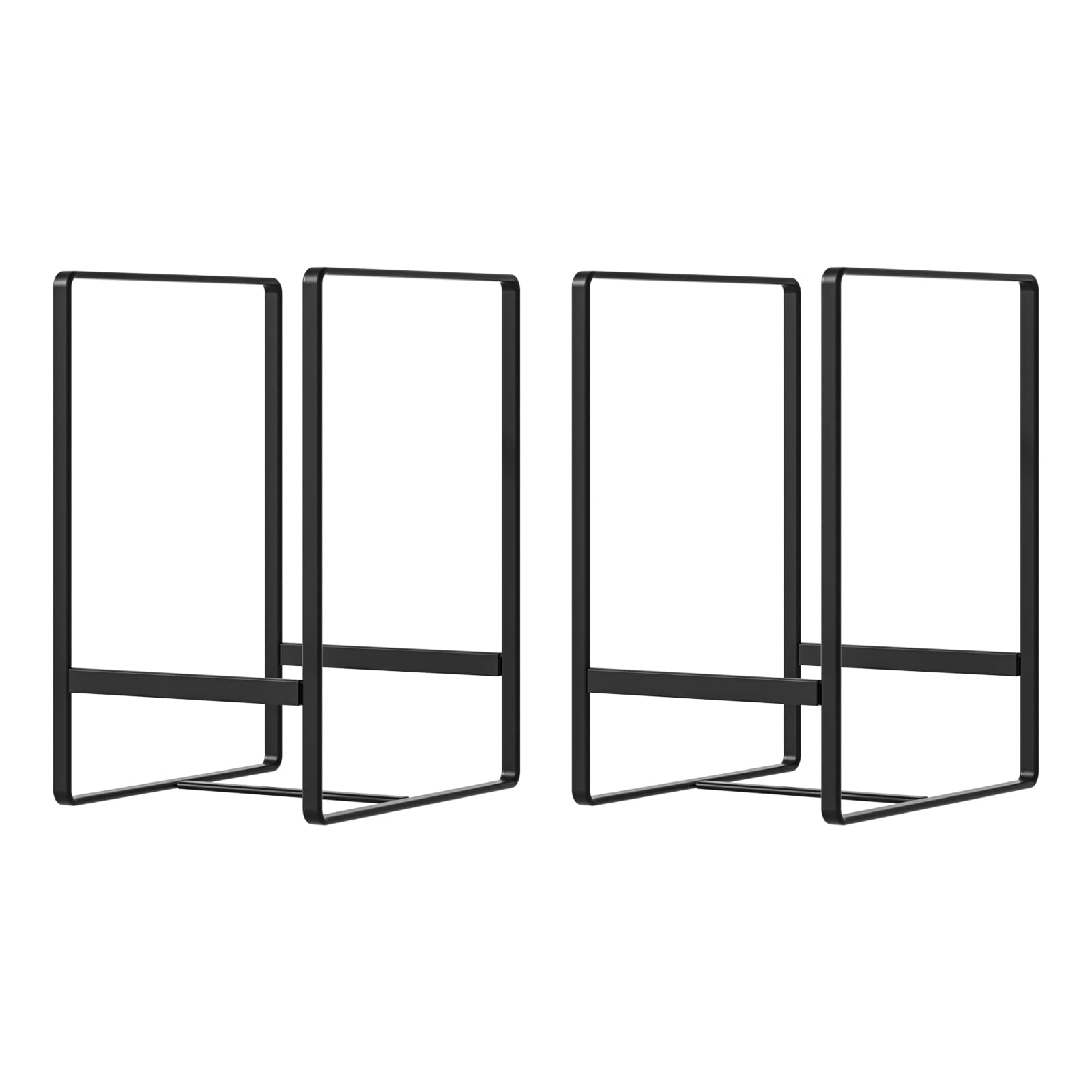Hikinlichi 2 Pack Large Plate Holders Organizers Upright Cabinet Dish Drying Racks Metal Plate Dish Organizers Racks Stands For
