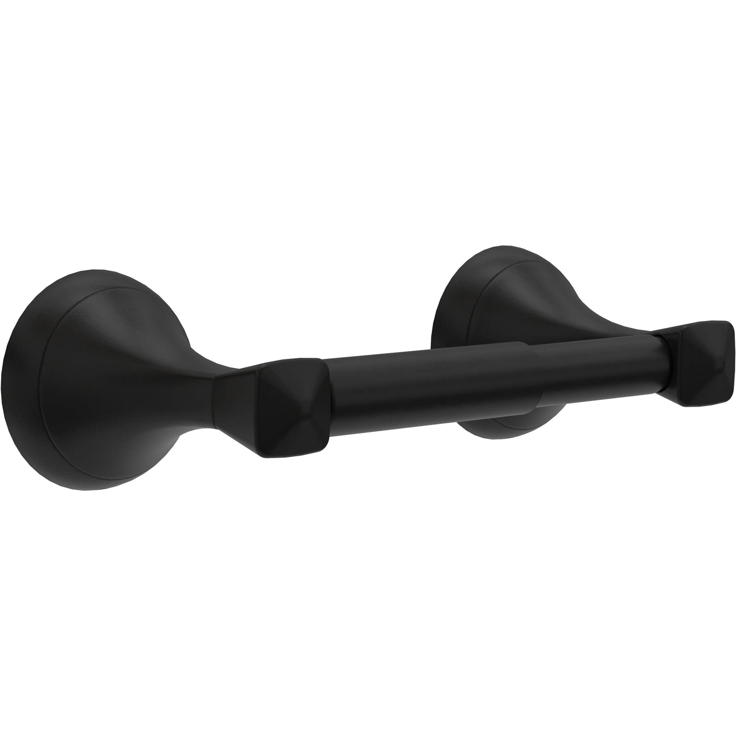 Delta Esa50-Mb Esato Wall Mount Spring-Loaded Toilet Paper Holder Bath Hardware Accessory In Matte Black