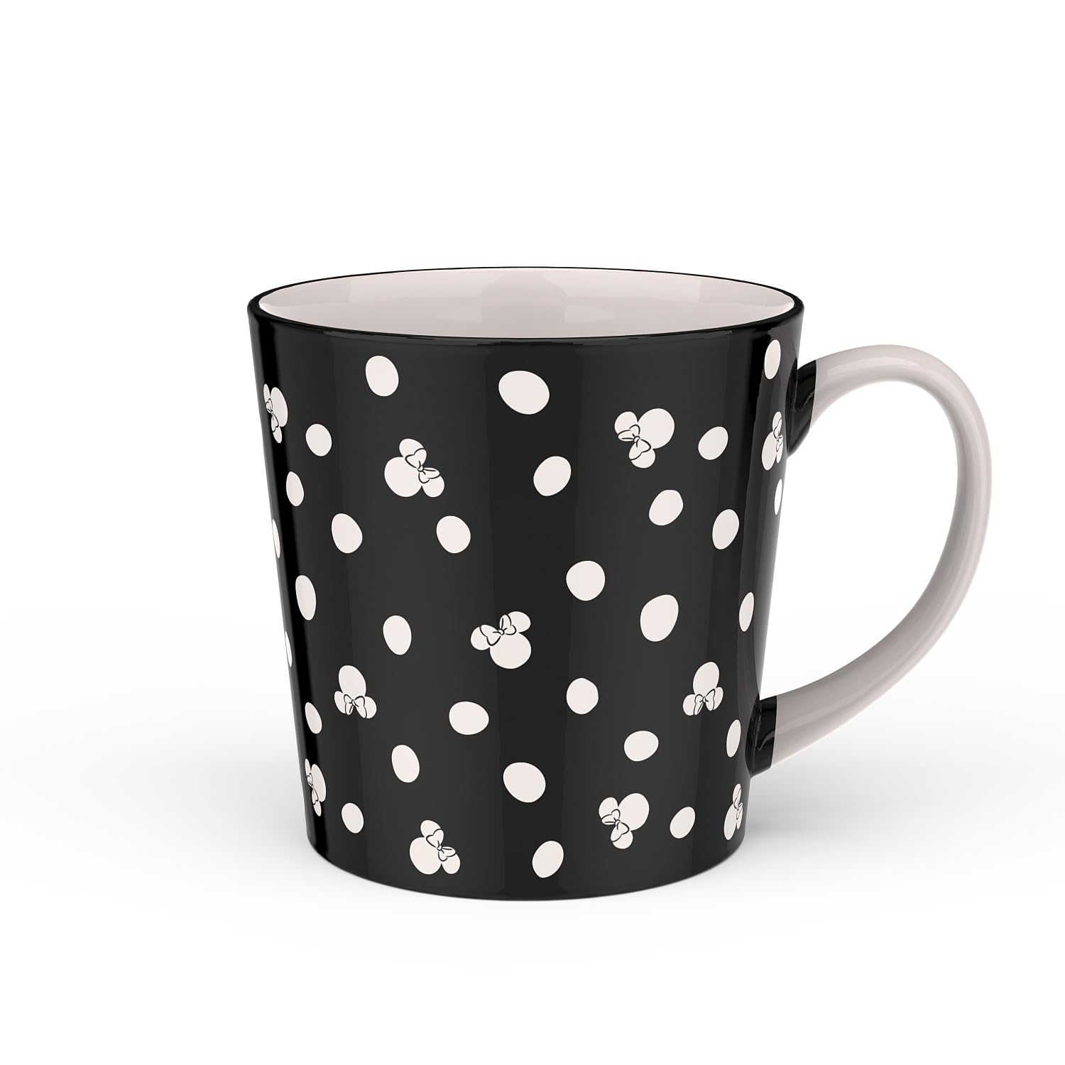 Zak Designs Disney Ceramic Coffee Mug for Hot Drinks at Home, Collectible Keepsake (15 oz, Minnie Mouse)