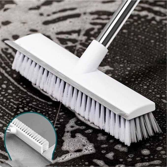 Elegar Bathroom Cleaning Brush With Wiper  Long Handle 180 Rotate Toilet Brush, Tiles Cleaning, Floor Scrub For Kitchen And Bat