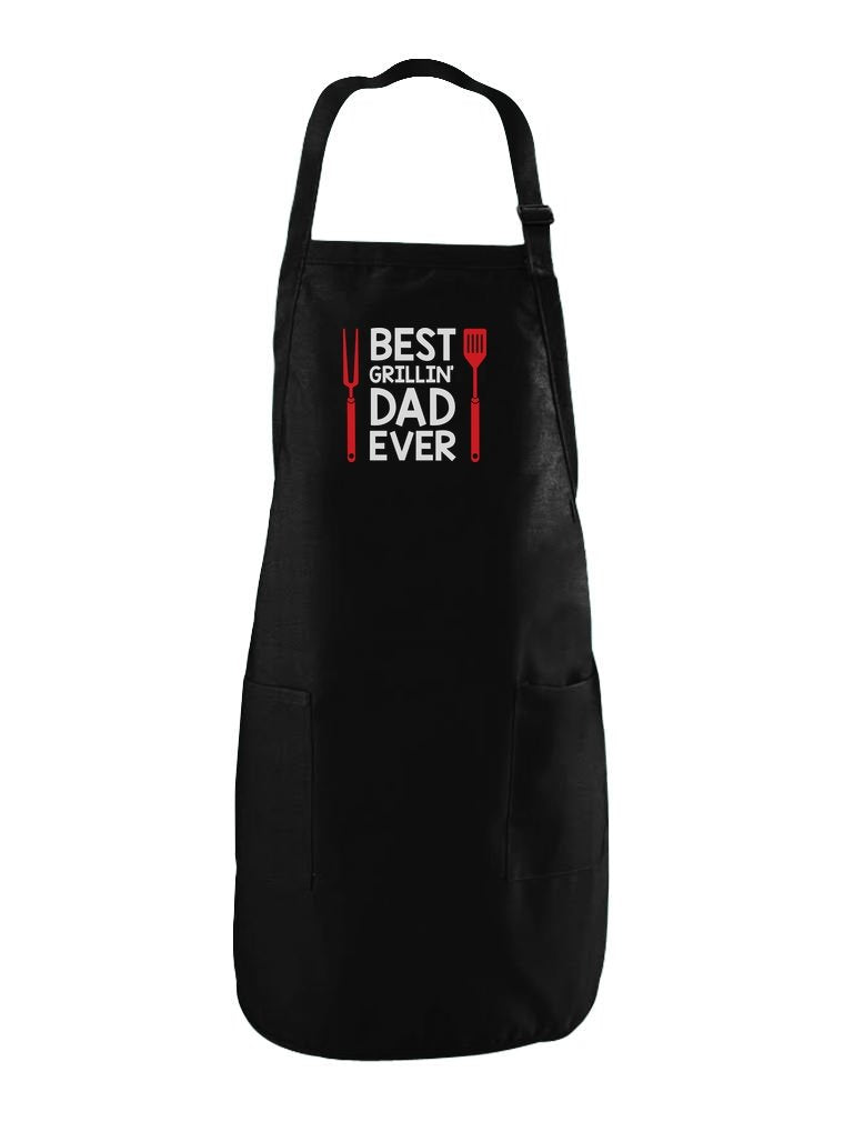Tstars Dad Apron Daddy Gifts From Daughter Son Bbq Grilling Cooking Aprons For Men One Size Black