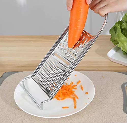 Sbm Mart Stainless Steel VegetableCheese Grater Slicer Chopper 3 In 1 Multipurpose