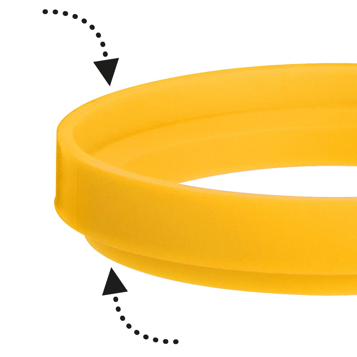 Trudeau, Standard, Yellow Maison Set Of 2 Egg Rings (0537083)