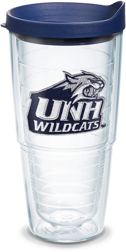 Tervis Unh Wildcats Logo Tumbler With Emblem And Navy Lid 24Oz, Clear