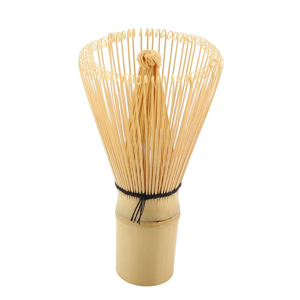 Matcha Green Tea Whisk Bamboo Tea Whisk Chasen Preparing Matcha Powder Brush Tool Tea Traditional Scoop(80 Prongs)