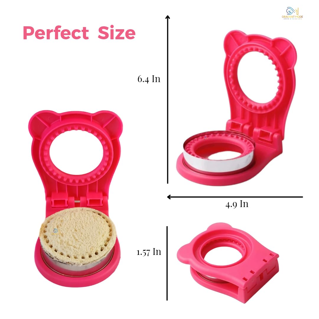 Gradient Mode Sandwich Cutter And Sealer, Sandwich Cutter For Kids, Bread Sandwich Decruster, Uncrustables Sandwich Maker, Diy C