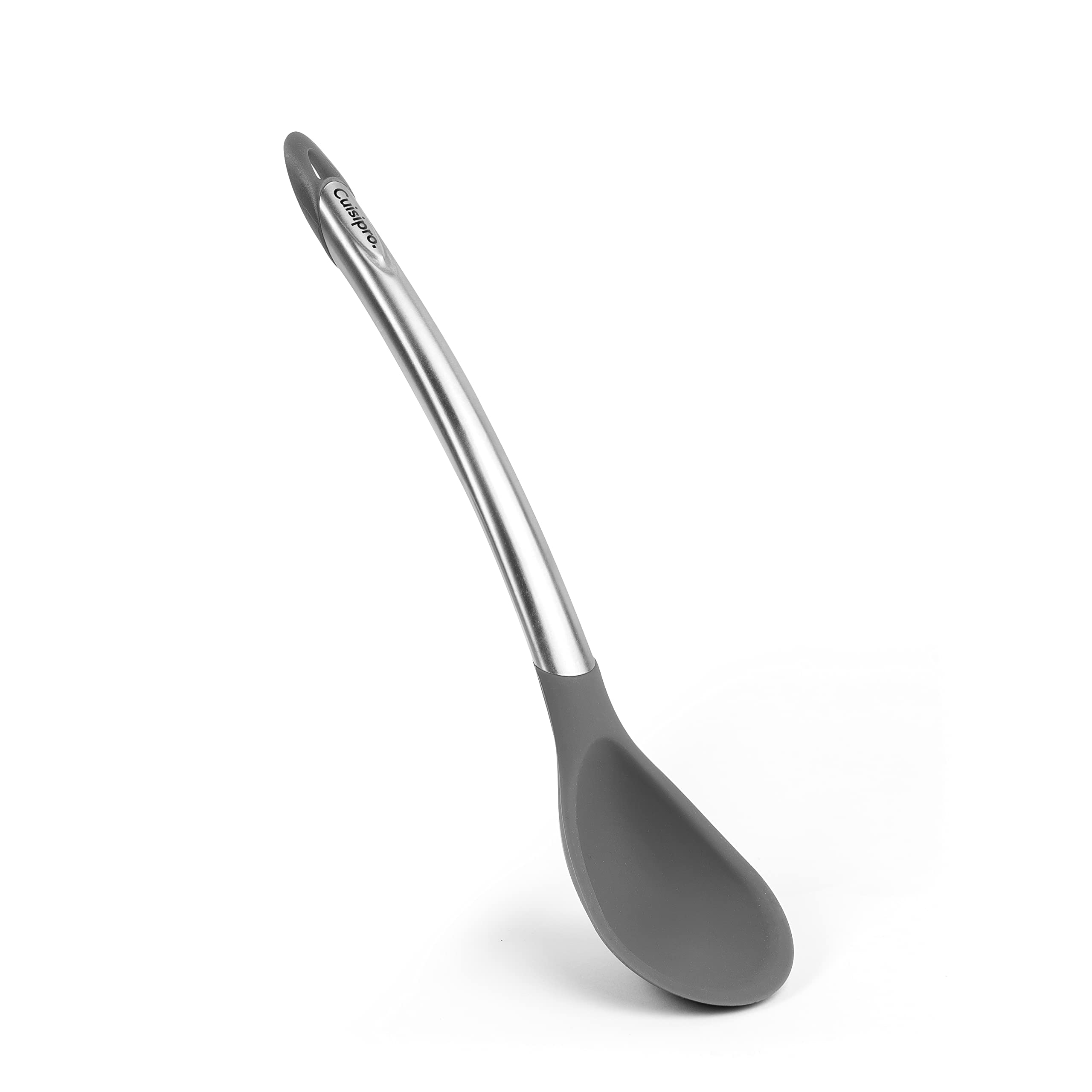 Cuisipro Silicone Tool 4-Piece Set With Ladle, Turner, Spoon & Slotted Spoon, Gray