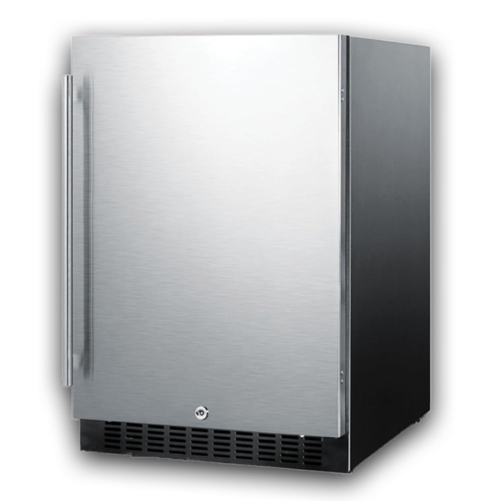 Summit 24    Refrigerator, Built-in, Outdoor Refrigerator, 4.6 cu.ft. Capacity, ENERGY STAR, Stainless Steel- SPR627OS