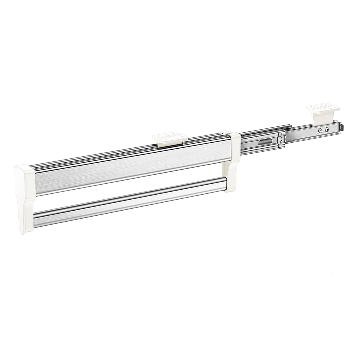 Pull Out Clothes Hanger Rod Adjustable Wardrobe Clothing Rail Hanger Rack Bar For Pants Clothes Stainless Steel (292Mm/11.5Inch)