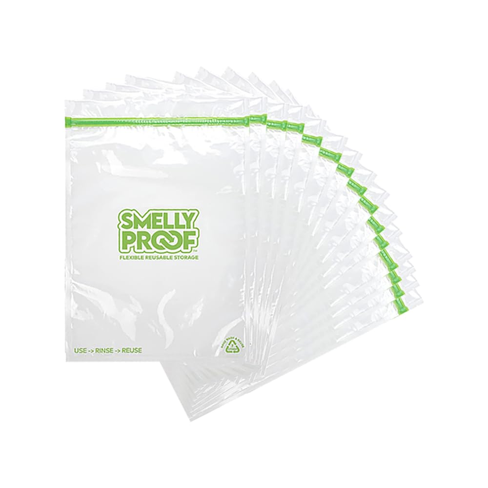 Smelly Proof Reusable Food Storage Bags, Reusable Freezer Bags, MADE IN USA, Dishwasher-Safe, BPA FREE, NO PEVA, XXL 3-mil, Extr