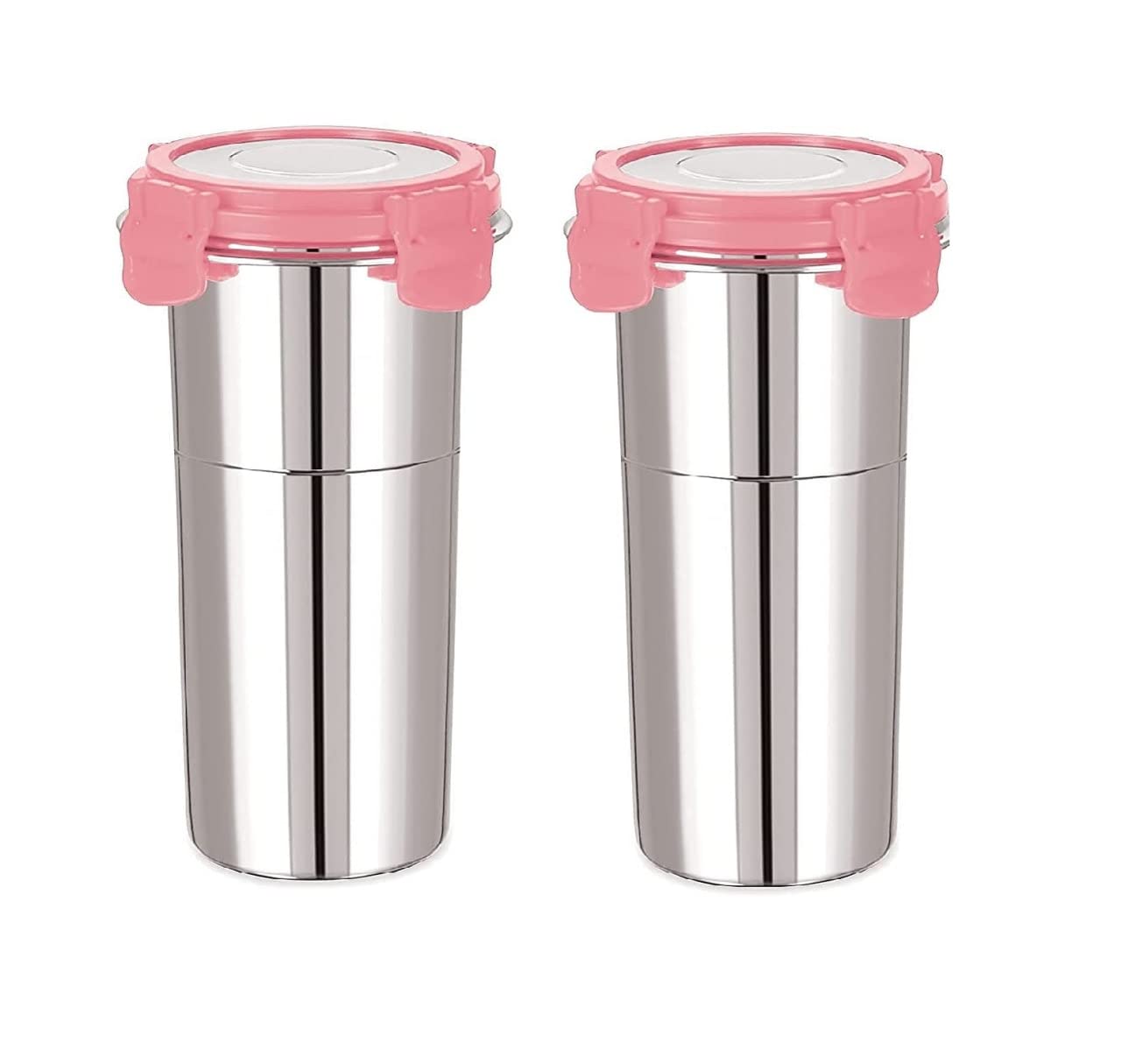 Foliam Leak Proof Click And Seal Lock Stainless Steel Storage/Air Tight Tiffin Container/Lunch Container With Lid (Fusion 2) 600